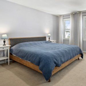 West Elm Cotton Cloud Jersey Duvet, King, Midnight